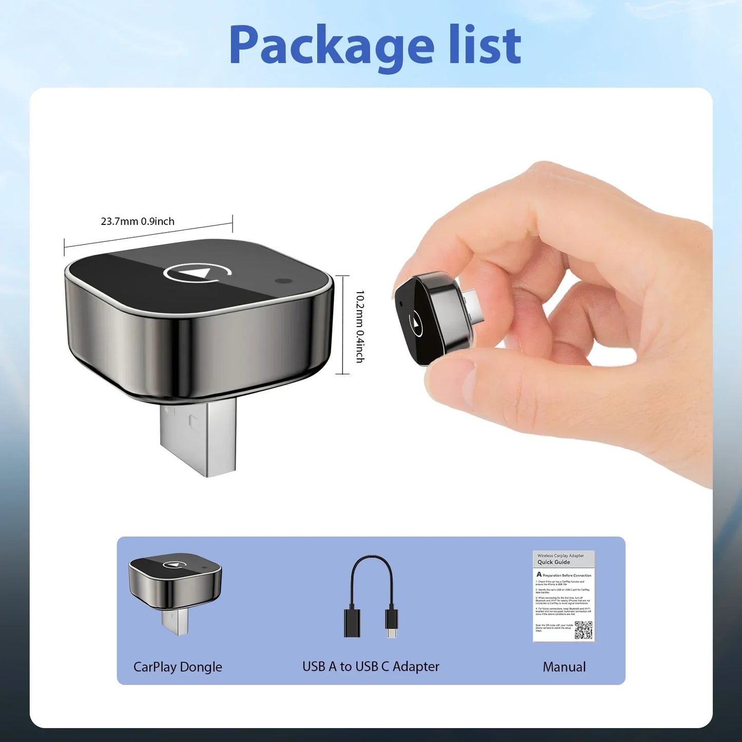 Boîte CarPlay & Android Auto Sans Fil