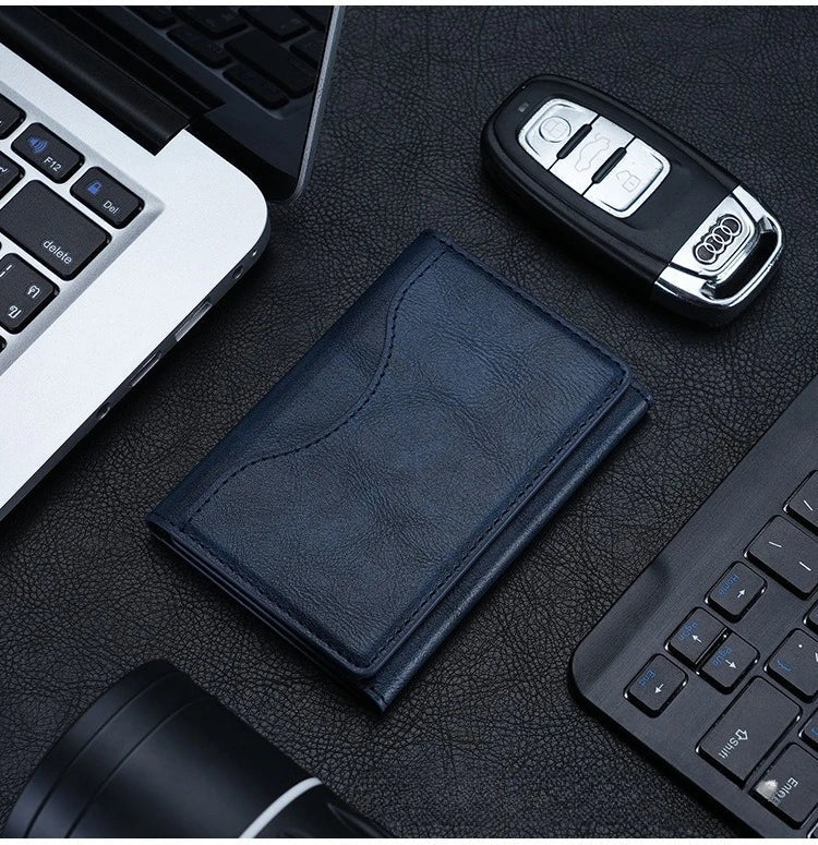 Porte-Cartes Magnétique en Cuir MagSafe